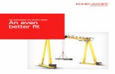 THE REDESIGNED CXT GANTRY CRANE An even better fit · crane. With the CXT gantry crane you can build your production in multiple layers. It maximizes your operating area and uses