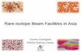 Rare-Isotope Beam Facilities in Asia · 2018-10-16 · 17 SC-ECR LEBT RFQ MEBT HEBT DTL SSC 1. 1 MeV/u beam for SSC 2. Beam intensity: >0.5 puA for 238U at Linac. 3. Parallel operation