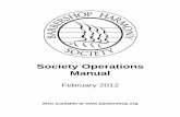 Society Operations Manual - Barbershop Harmony Society · treasurer, chapter development vice president, and the music and performance vice president, and marketing and public relations