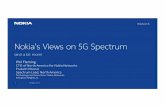 Nokia’s Views on 5G Spectrum - NSF EARS Workshop 2015earsworkshop.wireless.vt.edu/pdfs/Fleming_Agenda.pdfNokia Networks Technology Vision 2020Nokia Networks Technology Vision 2020