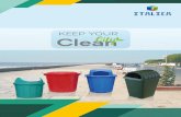KEEP YOUR Clean bin catalogue.pdf · Overall Height (A) Overall Width (B) Depth (B) Height without Lid (D) Window Size (FxC) DUSTBINS MODEL NO. 2080 890 mm 420 mm 680 mm 700 mm 160