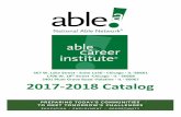 IL 2017-2018 Catalog - National Able Network...2017-2018 Catalog 567 W. Lake Street Suite 1150 Chicago IL 60661 1700 W. 18th Street Chicago IL 60608 2401 Plum Grove Road Palatine IL