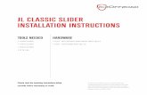JL CLASSIC SLIDER INSTALLATION INSTRUCTIONS · Thank you for purchasing your new JL Classic Sliders from JcrOffroad! Checkout our website, for other great off-road products. Be sure