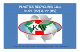 PLASTICS RECYCLING 101: HDPE (#2) PP (#5)SERDC_APR+Billy.pdf-no plastic that has deteriorated due to sunlight or weather exposure. Ideal Natural Bales. Average Natural Bales. Downgraded