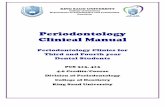 Periodontology Clinical Manual - KSU Facultyfac.ksu.edu.sa/sites/default/files/periodontal_clinical_manual_2013-2014.pdf · 3 PRINCIPLES OF PERIODONTAL INSTRUMENTATION Dental Operator