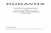 INSTRUCTION MANUAL - Dunavoxdunavox.com/upload/de/files/en-dx-24.68-2016.pdfINSTRUCTION MANUAL MODEL D AT-6.16C, DAT-12.33C, DAT-12.33DC, DX -24.68DSC DX-28.65C CAUTION! Please read