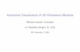 Interactive Visualization of 2D Persistence Modules · Interactive Visualization of 2D Persistence Modules Michael Lesnick, Columbia w/ Matthew Wright, St. Olaf ... Multi-D Persistent