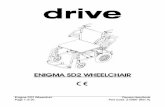 ENIGMA SD2 WHEELCHAIR - Drive DeVilbiss...seat canvas. To adjust the tension, first remove the cushion and then adjust the Velcro straps. Ensure the straps are not too taut as this