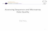 Assessing Sequence and Microarray Data Qualitybarc.wi.mit.edu/education/hot_topics/QC_HTP/QC_HTP.pdfConsequences of not Assessing the Data •Increased variability and decreased power