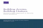Building Armies, Building Nations · building. We argue for the critical importance of national identity and ideology for nation-building and legitimacy formation, the role militaries