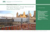 Restoration and Renewal of the Palace of Westminster · Restoration and Renewal of the Palace of Westminster, was published on 8 September 2016. The Committee concluded that “there