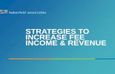 STRATEGIES TO INCREASE FEE INCOME & REVENUE Easley, Strategies to Increase Fee... · Strategies to Increase Fee Income & Revenue . Today’s Agenda • About Haberfeld Associates