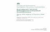 House of Commons European Scrutiny Committee · 4 European Scrutiny Committee, 35th Report, Session 2006-07 the state of discussion with regard to the Constitutional Treaty and explore
