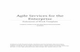 Agile Services for the Enterprise · Agile has emerged as the leading industry software development approach, and has seen growing adoption across the federal government. Agile development