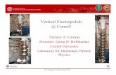 Vertical Electropolish @ Cornell · – What is Vertical Electropolish? How does it work? – Why use vertical electropolishing? – The status of vertical electropolishing 9-cell