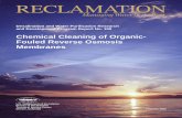 Chemical Cleaning of Organic-Fouled Reverse Osmosis Membranes · Chemical cleaning of organic-fouled reverse osmosis (RO) membranes is systematically investigated. Fouling and cleaning