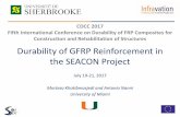 Durability of GFRP Reinforcement in the SEACON …seacon.um-sml.com/uploads/1/6/7/2/16727926/sherbrooke...Fifth International Conference on Durability of FRP Composites for Construction