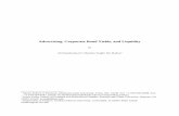 Advertising, Corporate Bond Yields, and Liquidity · Advertising, Corporate Bond Yields, and Liquidity Abstract Research suggests that product market advertising can enhance a firm’s