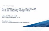 New ICAO Annex 15 and PANS-AIM from an Industry Perspective SG5/PPT07... · 2019-01-13 · 6.2.7 Recommendation.—Whenever major changes are planned and where advance notice is desirable