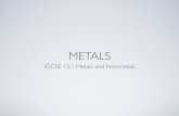 METALS - Mesabi East Chemistry and Computersjustinrussellmattson.weebly.com/uploads/1/0/0/8/10088491/metal_1_notes.pdf · • More react metals will also replace less reactive metals