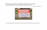 Biosecurity Framework for the Australian banana industry · Biosecurity Framework for the Australian banana industry March 2017 This Biosecurity Framework has been produced by the