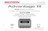 Gold Series by Ebtron · Network Connectivity Solutions OVERVIEW EBTRON’s GTx108 (Figure 1) transmitter is designed for measure- ment of fan airflow and temperature on single inlet,