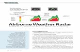 Airborne Weather Radar - Aircraft Electronics Associationaea.net/AvionicsNews/ANArchives/May11_AirborneRadar.pdf · radar. The radar must be tilted down to paint the meat of the storm,