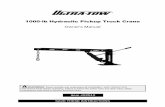 1000-lb Hydraulic Pickup Truck Crane - Northern ToolThis 1000-lb Hydraulic Pickup Truck Crane is designed for certain applications only. Northern Tool & Equipment is not responsible