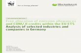 Öko-Institut 2010 - Free allocation of emission allowances ...awsassets.panda.org/downloads/cdm_study_oeko... · ing periods of the EU ETS considered in this paper are estimated