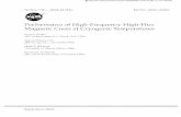 Performance of High-Frequency High-Flux Magnetic …...PERFORMANCE OF HIGH-FREQUENCY HIGH-FLUX MAGNETIC CORES AT CRYOGENIC TEMPERATURES Scott S. Gerber ZIN Technologies, Inc. Brook