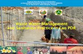 Waste Water Management and Sanitation Practice in Lao PDR water management... · Waste Water Management and Sanitation Practice in Lao PDR Regional Policy Workshop of Stakeholders