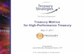 Treasury Metrics for High-Performance Treasury · Treasury Metrics for High-Performance Treasury Presented by: Laurie McCulley, Managing Director, CTP . w w w . T r e a s u r y S