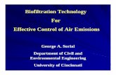 Biofiltration Technology For Effective Control of Air ...homepages.uc.edu/~sorialga/Biofilter Website/pdf... · Biofiltration Technology For Effective Control of Air Emissions George