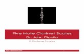 Five Note Clarinet Scales - WKUpeople.wku.edu/john.cipolla/WKU_Studio_Site/Teaching_files/Clarinet 2... · Five Note Clarinet Scales Dr. John Cipolla 2 Octave Scales John.cipolla@wku.edu