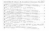 2012 Bb CB Clarinet Scales - storage.googleapis.com · ATSSB Bass & Contra Clarinet Scales Scales should be performed as written. Scales may or may not be performed connected. All