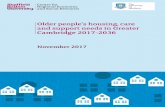 Older people's housing, care and - Sheffield Hallam University · 2018-03-07 · Older people's housing, care and support needs in Greater Cambridge 2017-2036 Centre for Regional