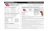 UNIVERSITY OF OKLAHOMA Kellen Coleman, Student Assistant ... · Tech join the Sooners on the list of Big 12 members in the field this week. Filling out the tour- nament participants