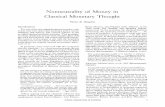 Nonneutrality of Money in Classical Monetary Thought...Nonneutrality of Money in Classical Monetary Thought Thomas M. Humphrey Introduction The rise of the new classical macroeconomics,