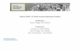 Panel Discussion US GAAP Income Statement Analysis · 2017-08-17 · Risk Analysis VED 21. Risk Analysis GHC 22. Risk Analysis IRR 23. Data Where do risks come from? 24 Bundled Together
