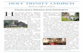 HOLY TRINITY CHURCH · 2020-01-10 · (Royal School of Church Music) France, which organises bi-annual singing festivals, occasionally hosted at HTCML. Our small but harmonious Church