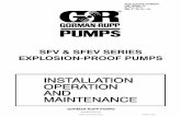SFV & SFEV SERIES EXPLOSION‐PROOF PUMPS · SFV SERIES X‐PROOF PUMPS OM-06628 PAGE I - 2 INTRODUCTION HAZARD AND INSTRUCTION DEFINITIONS The following are used to alert personnel