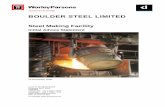 Steel Making Facility - Department of State Development, … · 2012-09-05 · BOULDER STEEL LIMITED STEEL MAKING FACILITY INITIAL ADVICE STATEMENT Page 1 EXECUTIVE SUMMARY Boulder