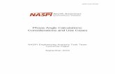 Phase Angle Calculations: Considerations and Use Cases · Phase Angle Calculations: Considerations and Use Cases . NASPI Engineering Analysis Task Team . Technical Paper . September