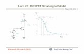 Lect. 21: MOSFET Small-signal Model - Yonsei Universitytera.yonsei.ac.kr/class/2009_2/lecture/Lect. 21 MOSFET... · 2012-01-30 · Lect. 21: MOSFET Small-signal Model Slli l dlfPMOS?Small
