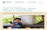 Improving Household Drinking Water Quality Use of …...Improving Household Drinking Water Quality Use of Ceramic Water Filters in Cambodia Ceramic filter pilot projects (2002-2006)
