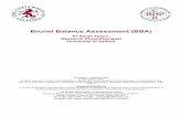 Brunel Balance Assessment (BBA) - AbilityLab · 2019-12-16 · Brunel Balance Assessment 2 INTRODUCTION Development of the BBA The Brunel Balance Assessment (BBA) is designed to assess
