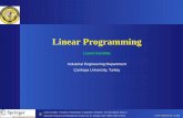 Linear Programming - Çankaya Üniversitesiie501.cankaya.edu.tr/uploads/files/lp_c.pdf · Linear Programming Levent Kandiller Industrial Engineering Department C¸ankaya University,