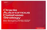 Oracle Autonomous Database Strategy · 2020-02-19 · 2 WHITE PAPER / Oracle Autonomous Database Strategy DISCLAIMER This document is for informational purposes only and is intended