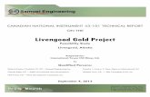 Final Livengood Gold Project NI 43-101 final sep06 13 · CANADIAN NATIONAL INSTRUMENT 43-101 TECHNICAL REPORT ON THE Livengood Gold Project Feasibility Study Livengood, Alaska Prepared