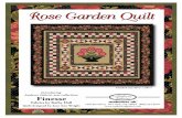 Rose Garden Quilt - Andover Fabrics · Rose Garden Quilt Page 3 of 7 Free Pattern Download Available at 7. Sew 482" novelty black print borders to sides of quilt. Sew 522" borders